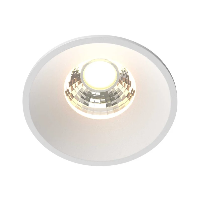 Round - Spot LED encastré compact en aluminium, style industriel