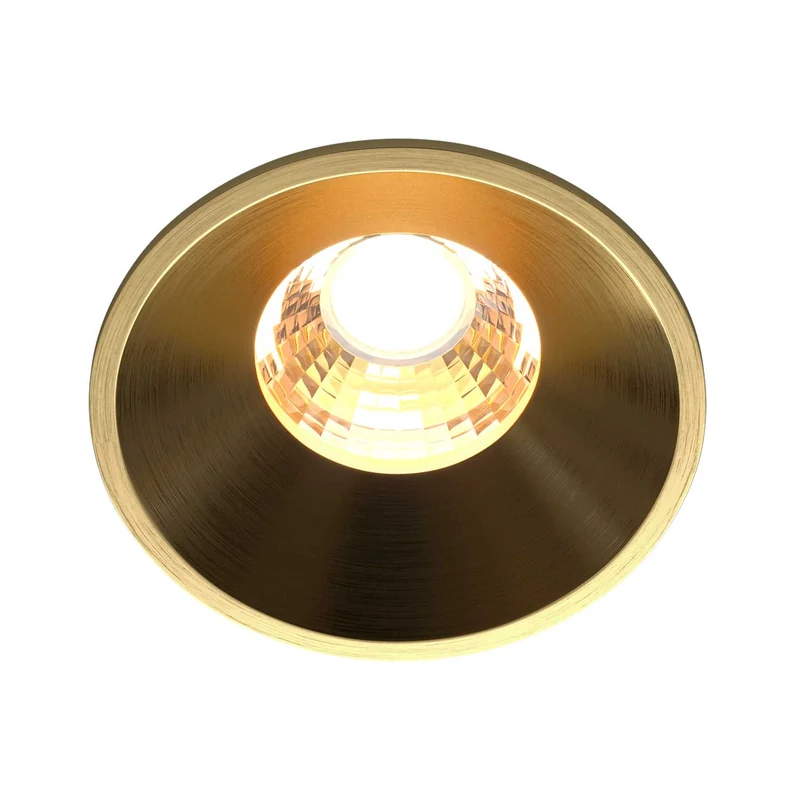 Round - Spot LED encastré compact en aluminium, style industriel