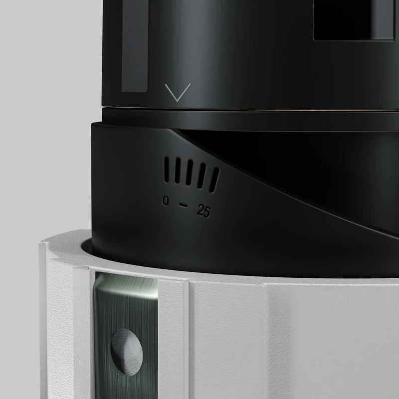 Wise - Spot LED encastré orientable wallwasher en aluminium et plastique, style industriel