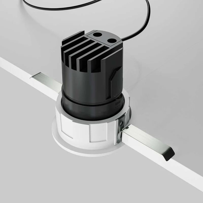 Wise - Spot LED encastré orientable wallwasher en aluminium et plastique, style industriel