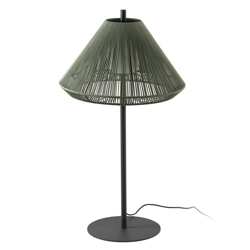 Saigon - Lampadaire d’extérieur en acier et polyéthylène, style contemporain