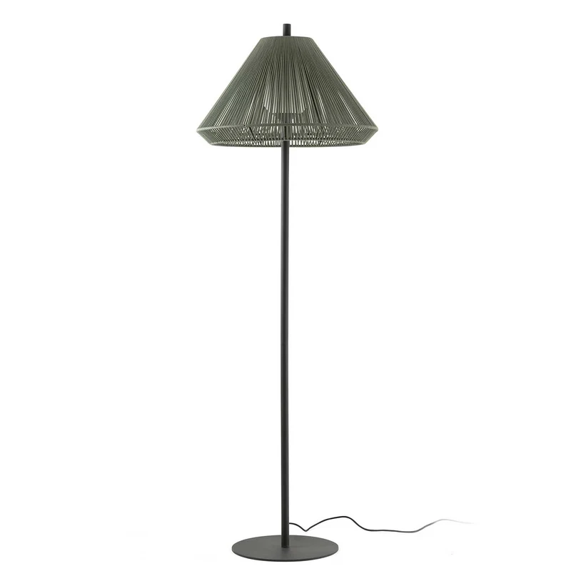 Saigon - Lampadaire d’extérieur en acier et polyéthylène, style contemporain