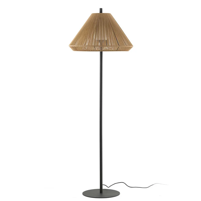 Saigon - Lampadaire d’extérieur en acier et polyéthylène, style contemporain
