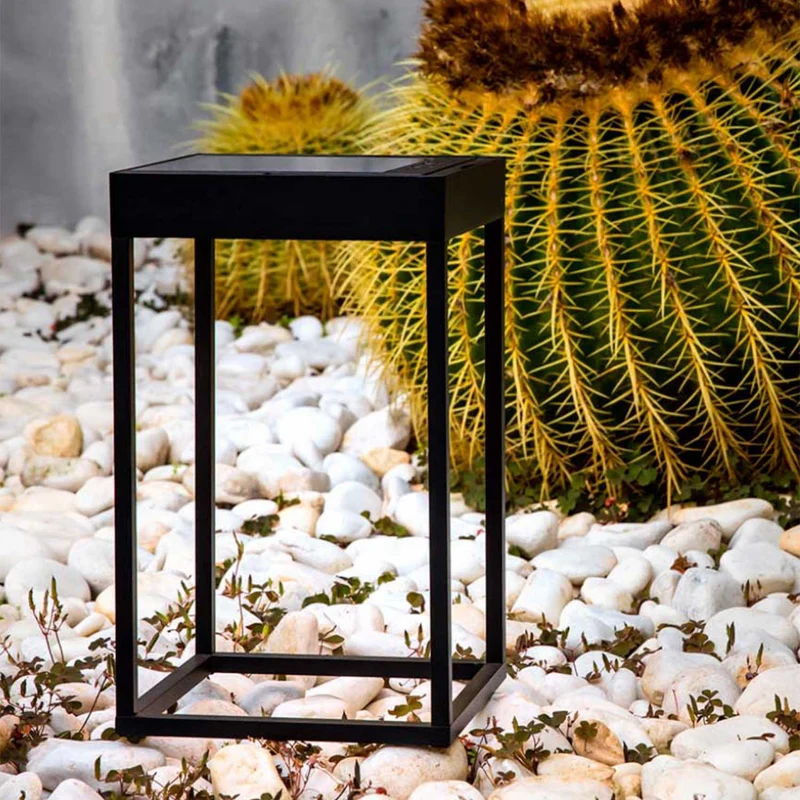 Kasp - Lampe à poser portable solaire en acier, style contemporain