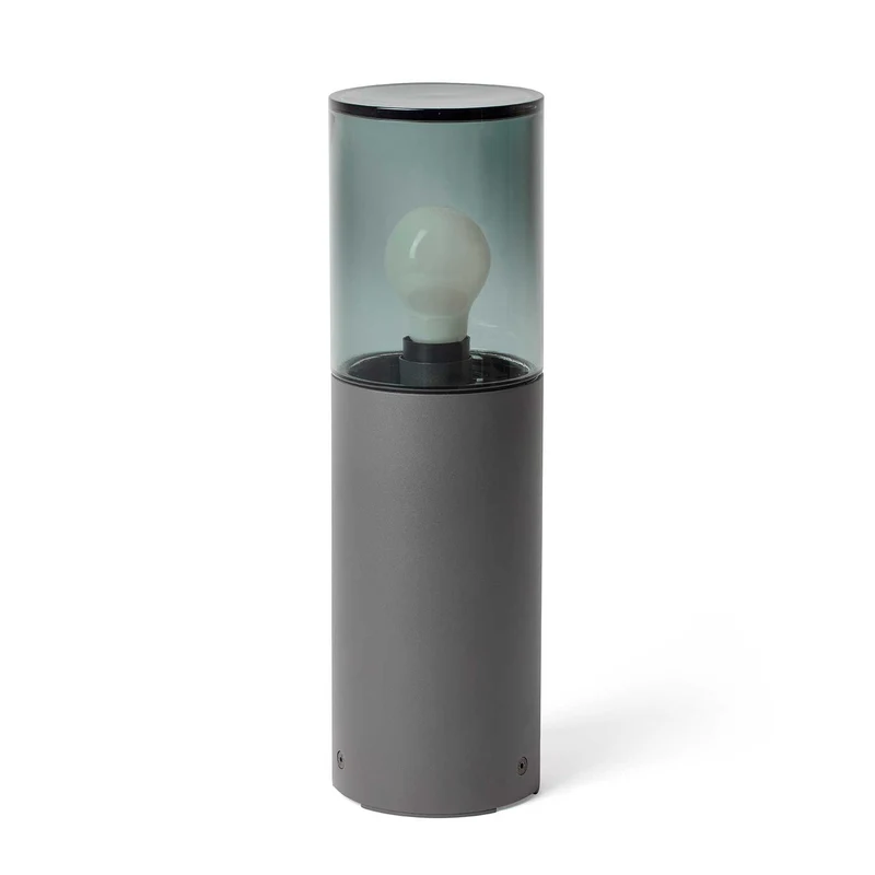 Kila - Borne extérieure en acier et verre, style contemporain