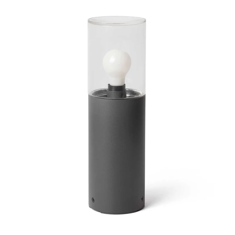 Kila - Borne extérieure en acier et verre, style contemporain