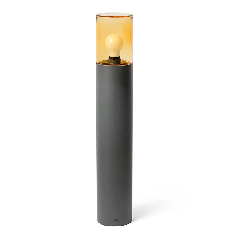 Kila - Borne extérieure en acier et verre, style contemporain