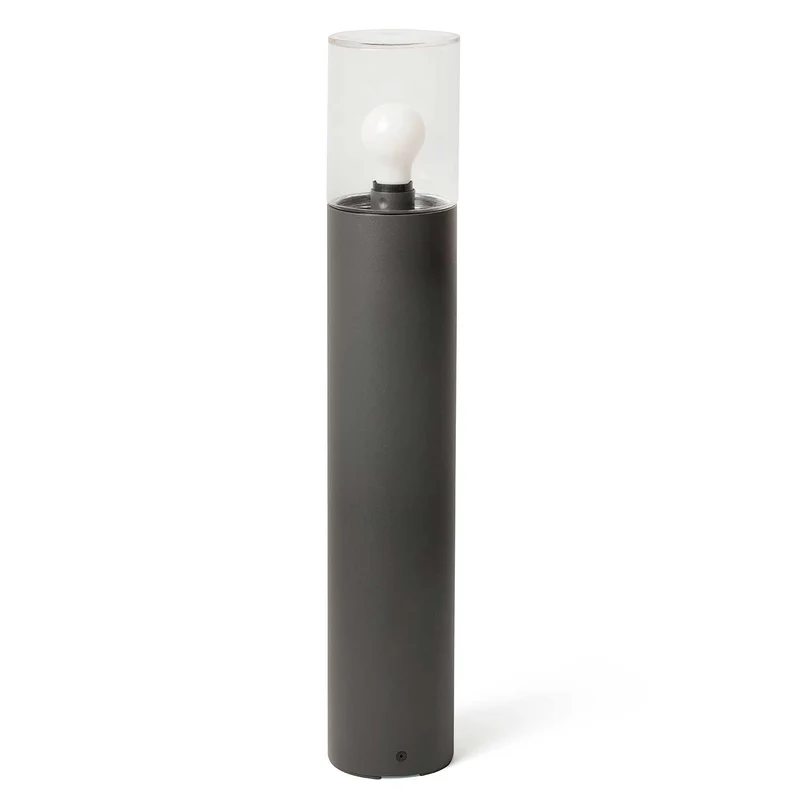 Kila - Borne extérieure en acier et verre, style contemporain