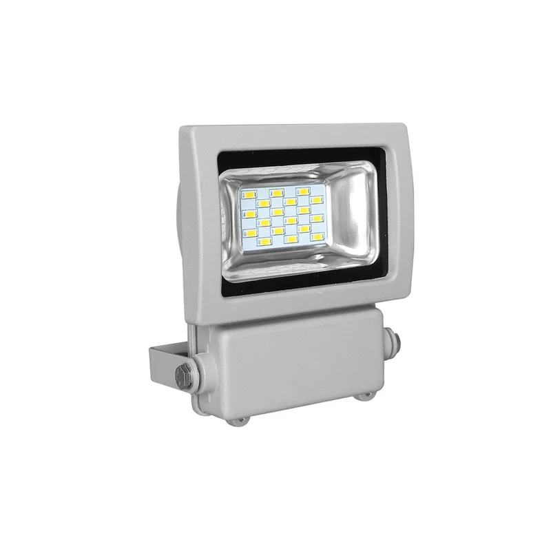 Alcapower Proiettore Led Grigio, faretto led con luce naturale 4000K, 12-24Vdc, faro LED 150x115x55mm