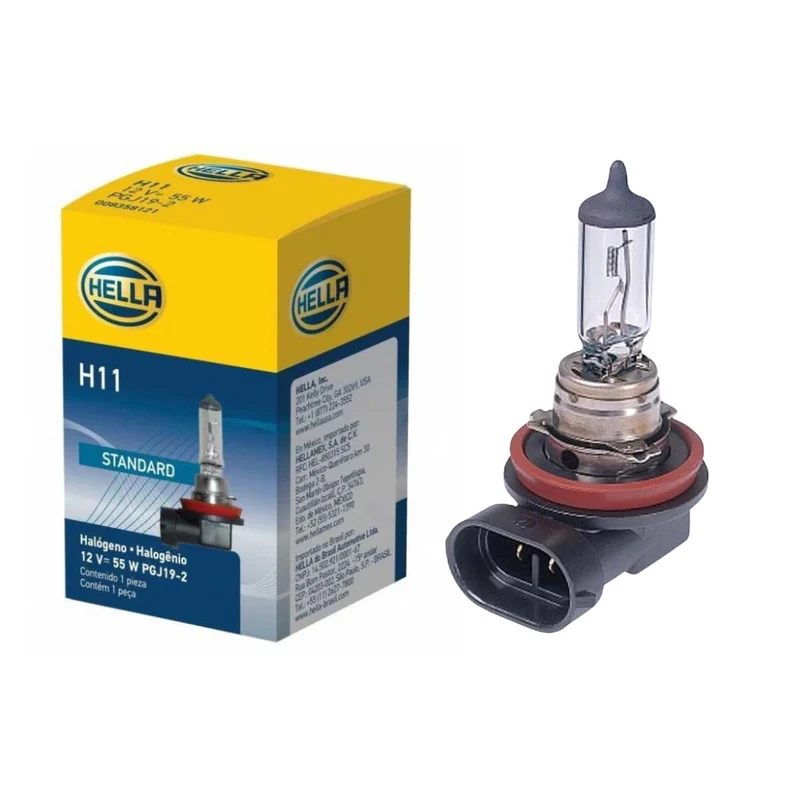 Lampadina alogena per auto Hella 12v 55w H11