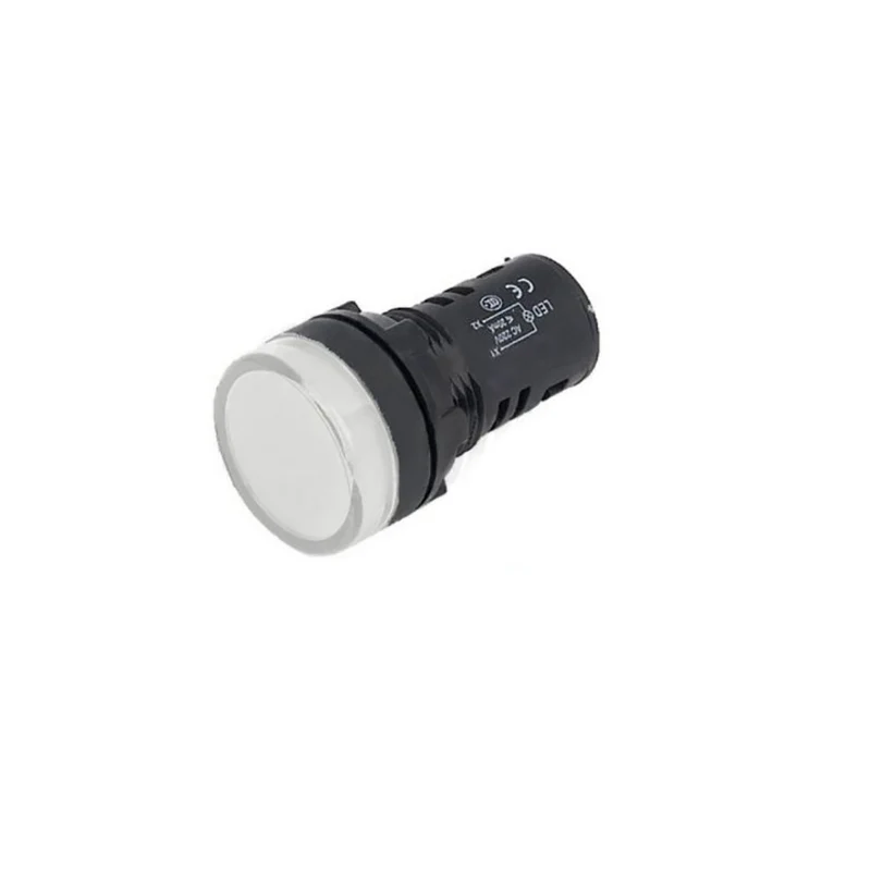 AIpha elettronica indicatore luminoso, indicatore luminoso Led da pannello, 12Vac/dc, luce bianca