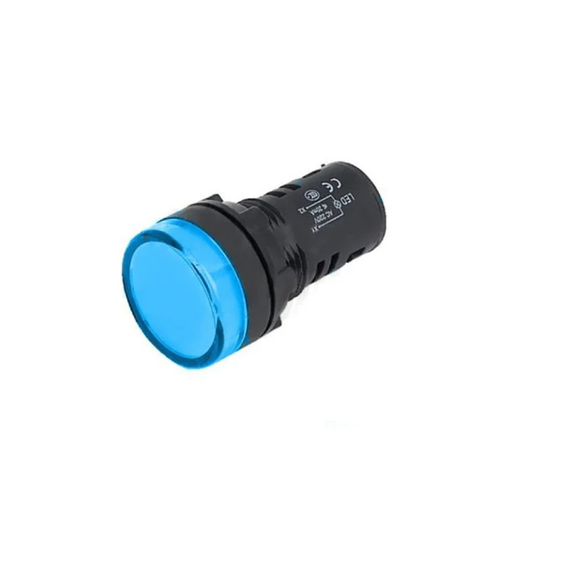 AIpha elettronica indicatore luminoso, indicatore luminoso Led da pannello, 12Vac/dc, luce blu