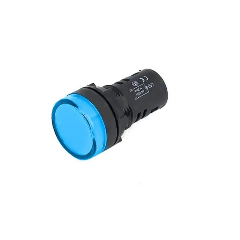 AIpha elettronica indicatore luminoso, indicatore luminoso Led da pannello, 24Vac/dc, luce blu