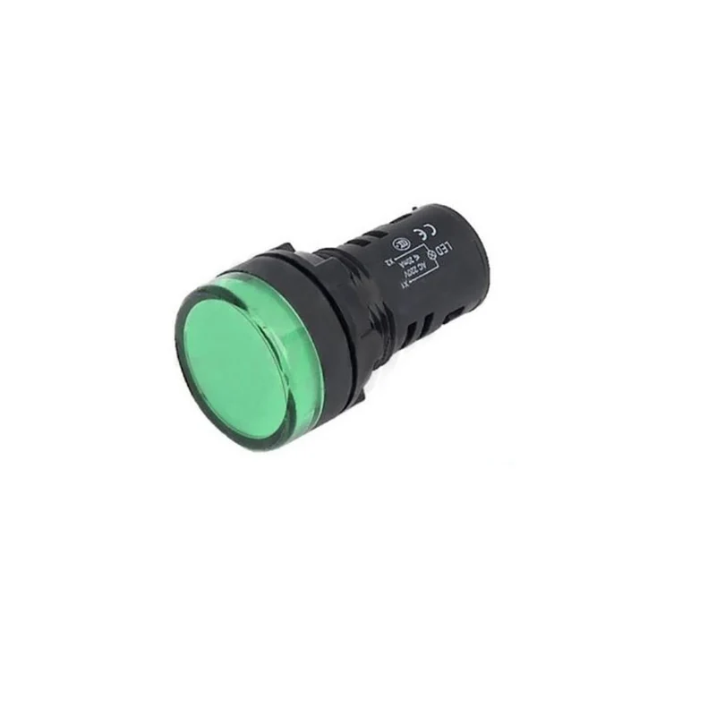 AIpha elettronica indicatore luminoso, indicatore luminoso Led da pannello, 24Vac/dc, luce verde