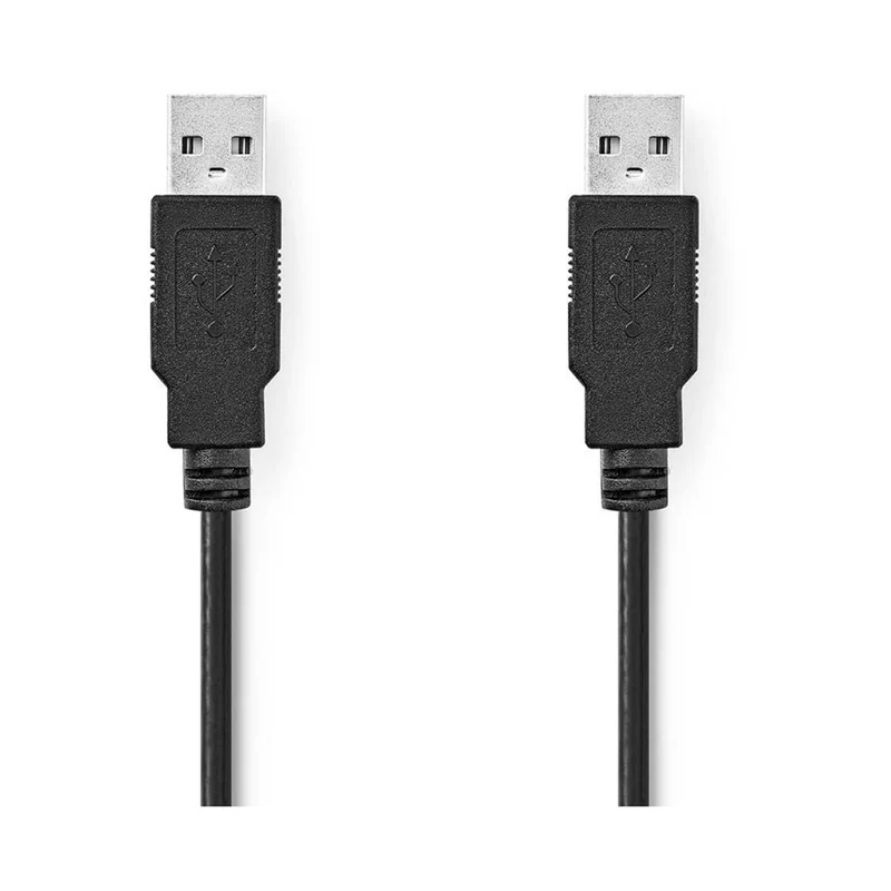 Nedis cavo adattatore USB 2.0 maschio a USB-A maschio per smartphone, pc o tablet, placcato nickel 2 m