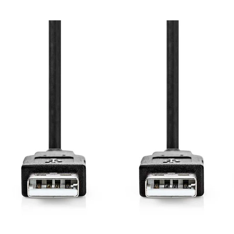 Nedis cavo adattatore USB 2.0 maschio a USB-A maschio per smartphone, pc o tablet, placcato nickel 2 m
