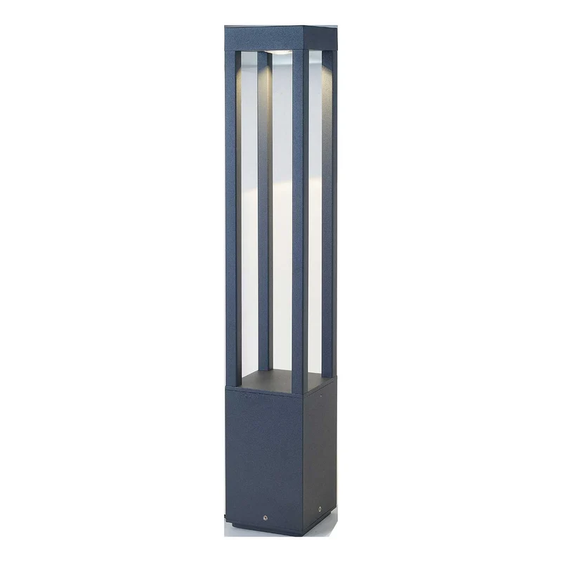 Agra - Borne LED en acier, style contemporain