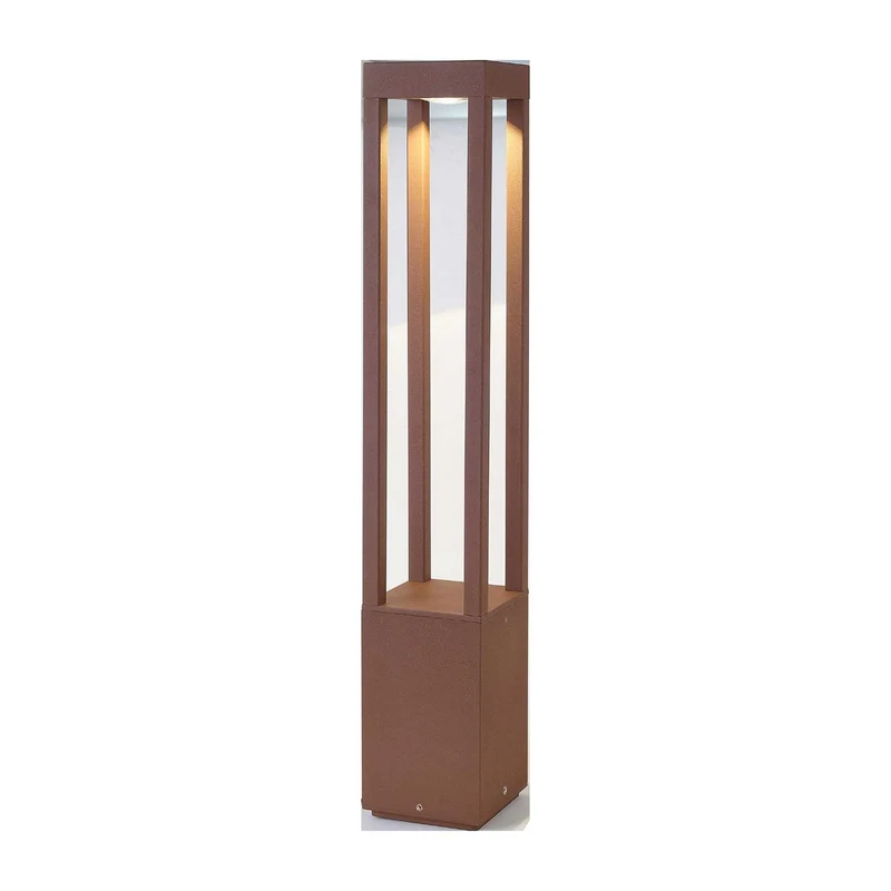 Agra - Borne LED en acier, style contemporain