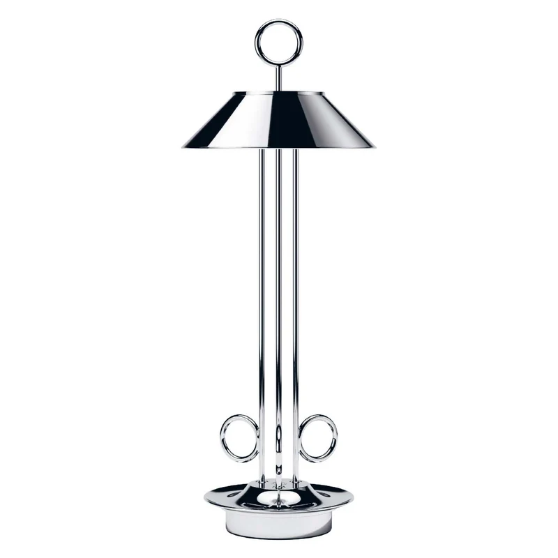 Nudiderot - Lampe à poser LED sans fil IP54 en acier, style vintage