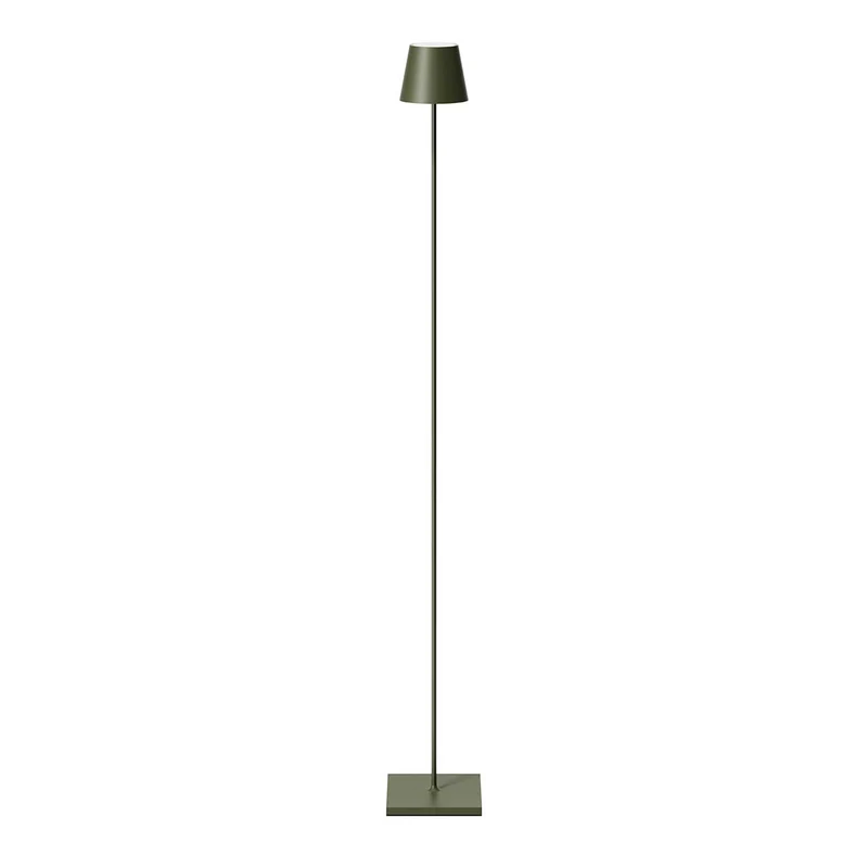 Nuindie - Lampadaire LED sans fil IP54 en acier laqué, style minimaliste