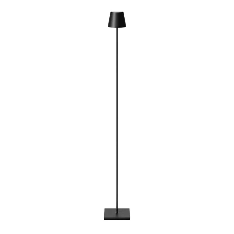 Nuindie - Lampadaire LED sans fil IP54 en acier laqué, style minimaliste