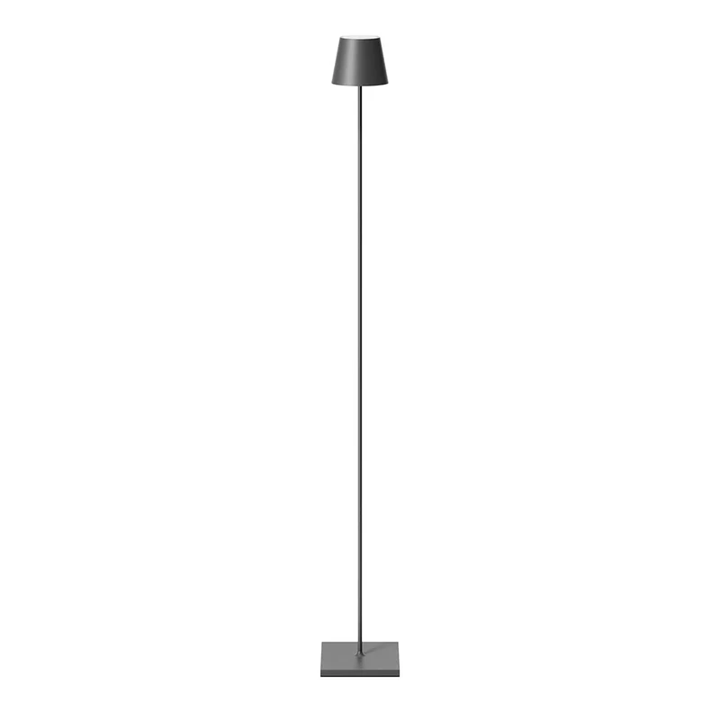 Nuindie - Lampadaire LED sans fil IP54 en acier laqué, style minimaliste