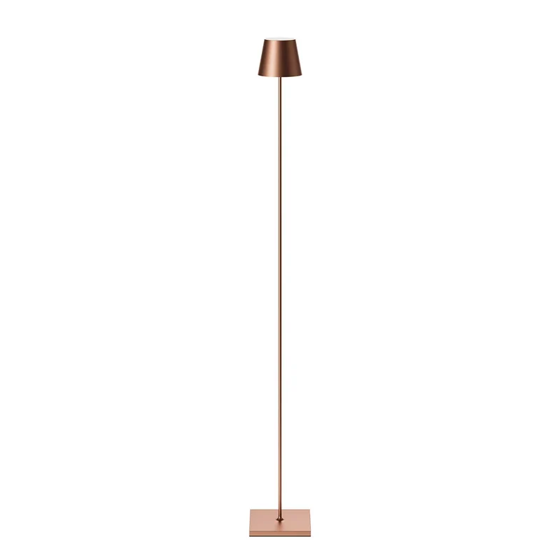 Nuindie - Lampadaire LED sans fil IP54 en acier laqué, style minimaliste