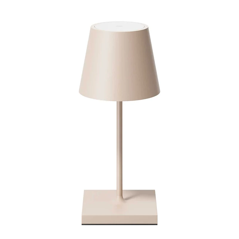 Nuindie - Lampe à poser LED sans fil 25 cm IP54 en acier laqué, style minimaliste