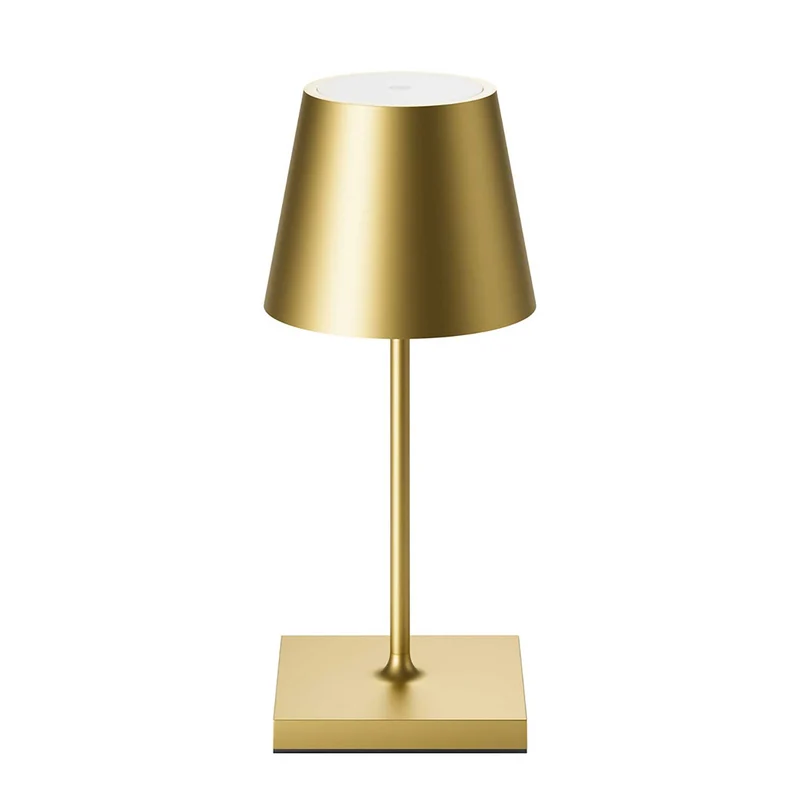 Nuindie - Lampe à poser LED sans fil 25 cm IP54 en acier laqué, style minimaliste