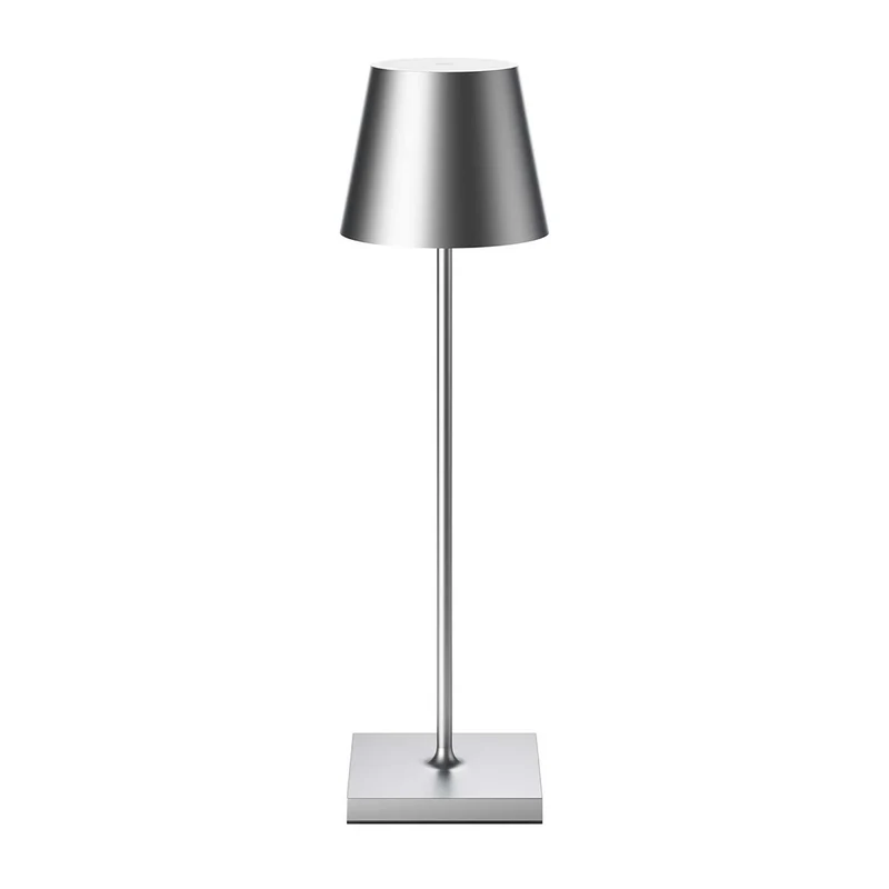 Nuindie - Lampe à poser LED sans fil 38 cm IP54 en acier laqué, style minimaliste