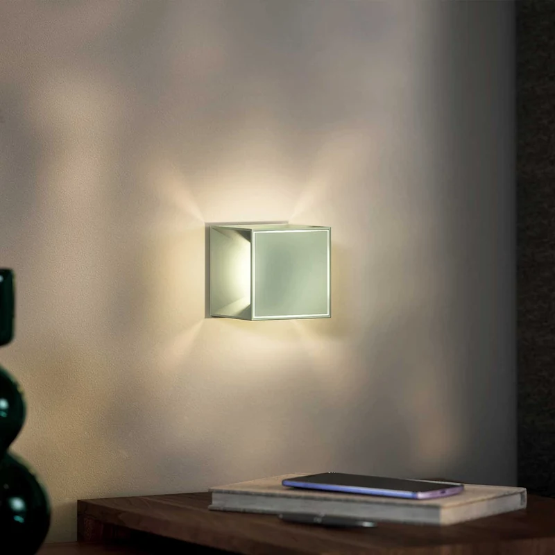 Nutalis - Lampe à poser LED sans fil IP54 en acier laqué, style minimaliste