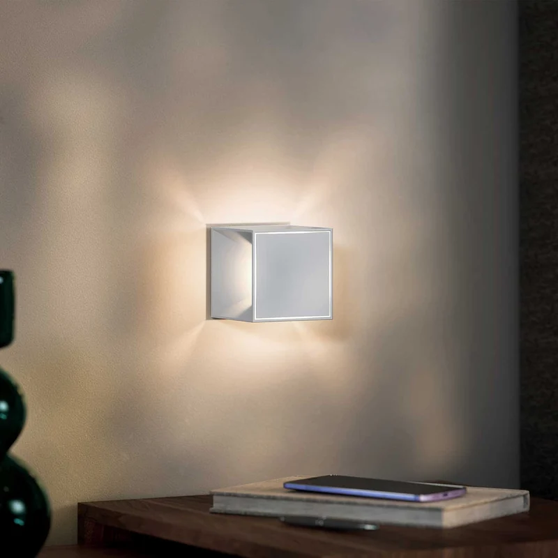 Nutalis - Lampe à poser LED sans fil IP54 en acier laqué, style minimaliste