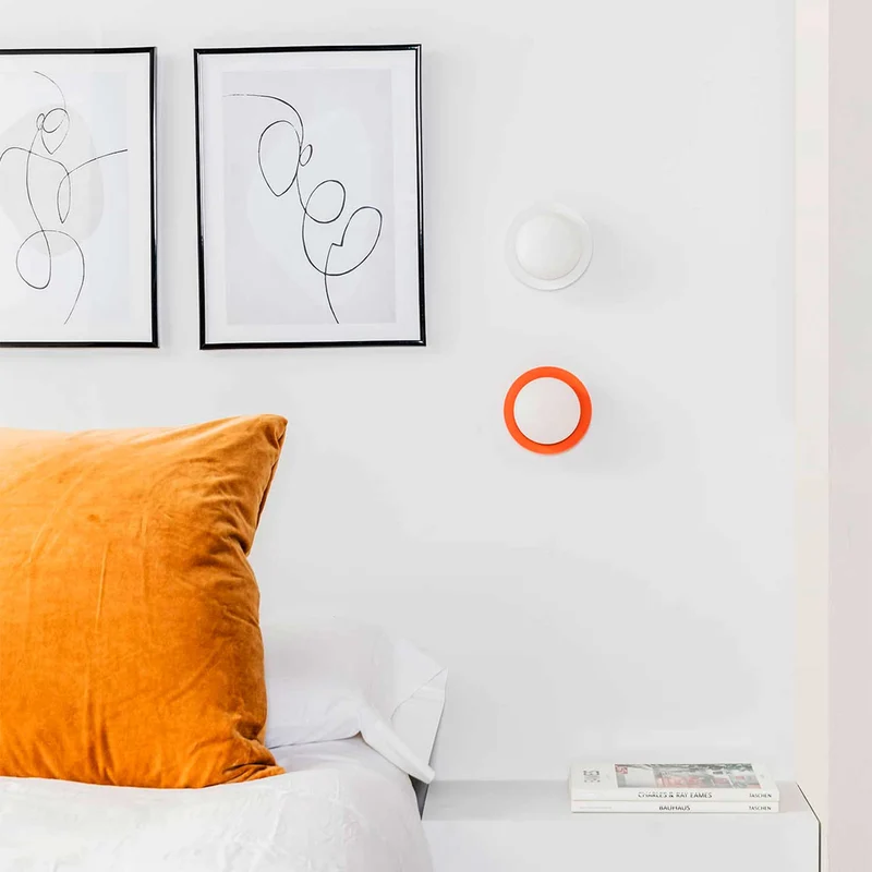 May - Applique murale LED en acier et verre, style contemporain
