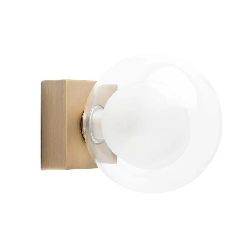 Perla - Applique murale pour salle de bains en acier, style contemporain