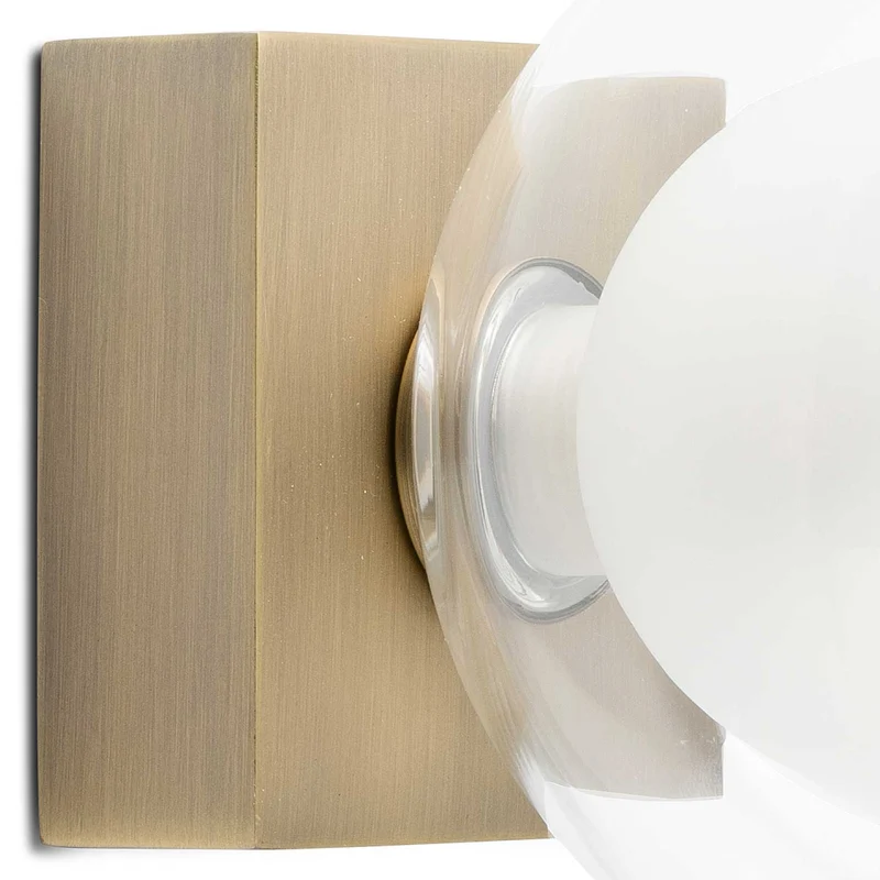 Perla - Applique murale pour salle de bains en acier, style contemporain