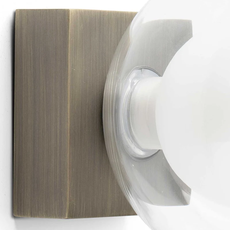 Perla - Applique murale pour salle de bains en acier, style contemporain