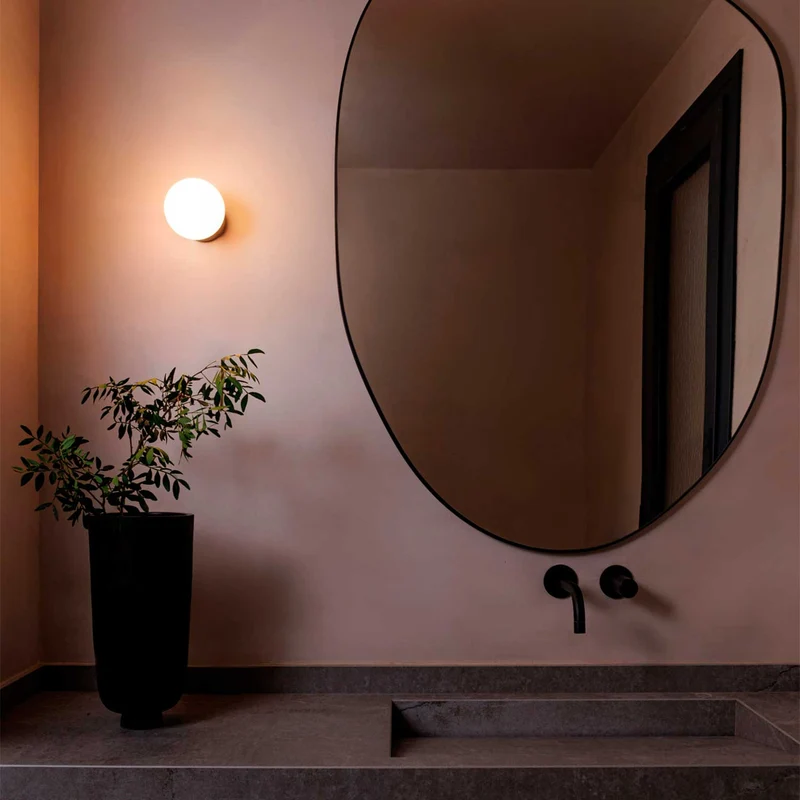 Ping - Applique murale LED en acier, style contemporain