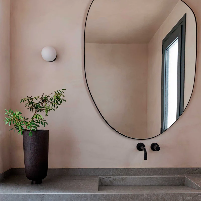 Ping - Applique murale LED en acier, style contemporain