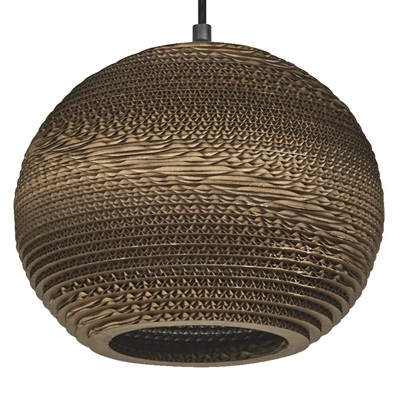 OSRAM DECOR Lampada a sospensione Decor Palla di cartone marrone, E27