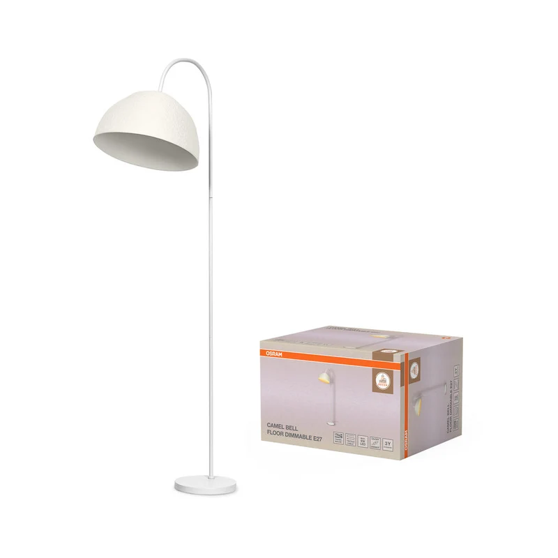 OSRAM DECOR Lampada da terra Decor Camel Bell bianco, E27 dimmerabile
