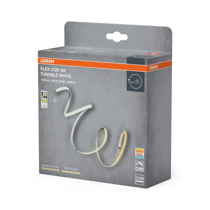 OSRAM FLEX COB 5M striscia LED TW RC, giallo, 30W, 1700lm