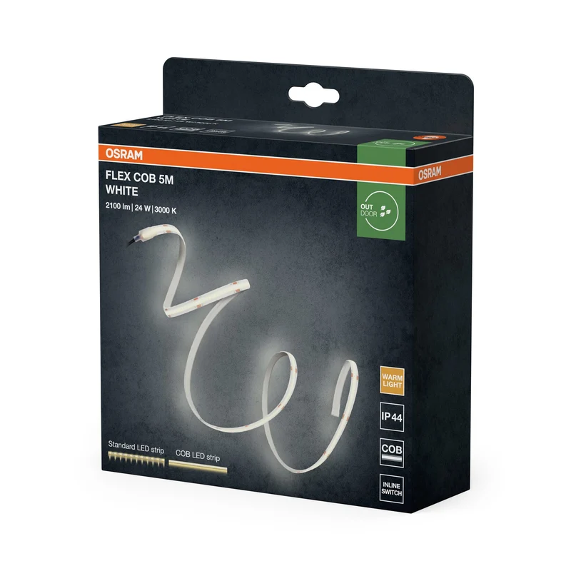 OSRAM FLEX COB OUTDOOR 5M striscia LED, bianco, 24W, 1900lm