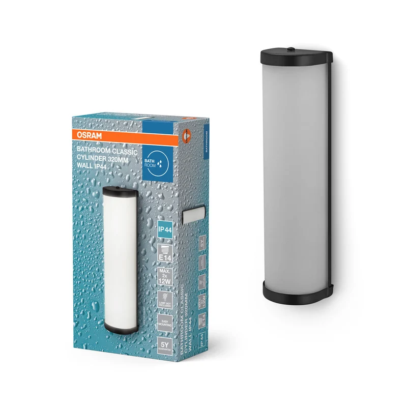 OSRAM CLASSIC CYLINDER lampada da parete per bagno 320mm, E14