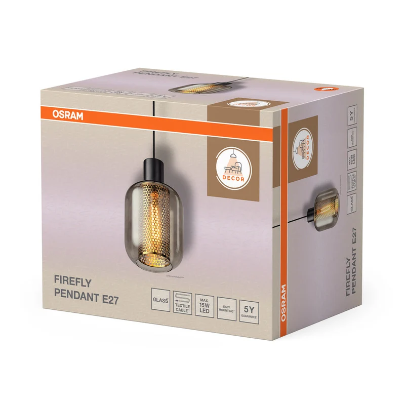 OSRAM DECOR Firefly lampada a sospensione E27 nero