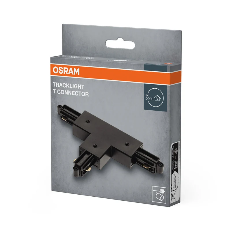 OSRAM Tracklight Binario elettrico T-Connector Nero