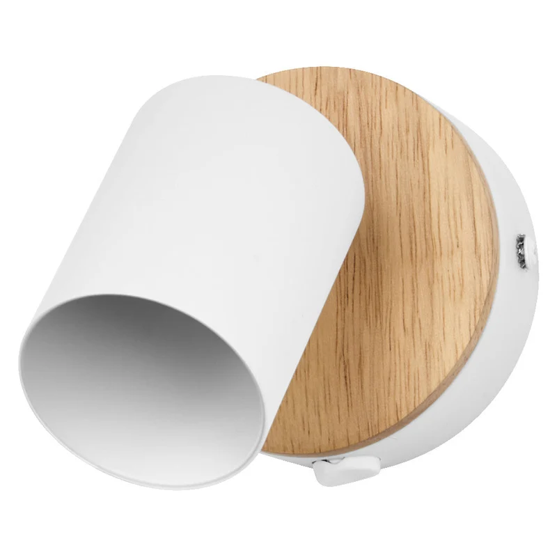 OSRAM LED Spot Wood Line Lampada da parete 1xGU10 Bianco e decorazione legno