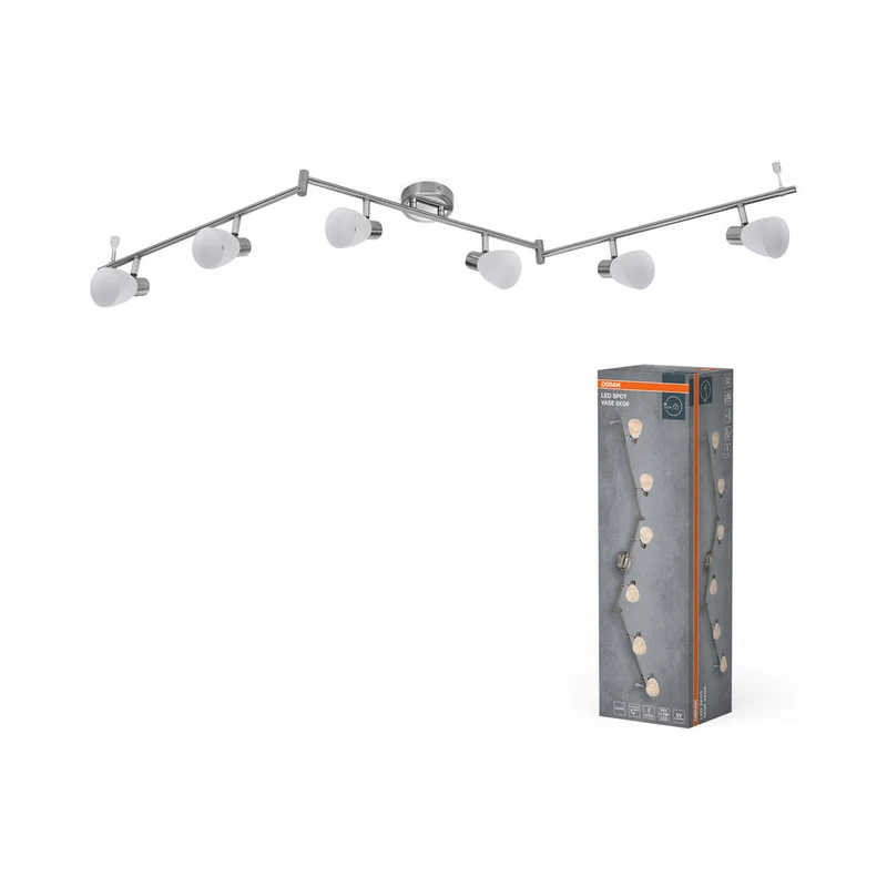 OSRAM LED Spot Vase Lampada da soffitto 6xG9 Nichel spazzolato