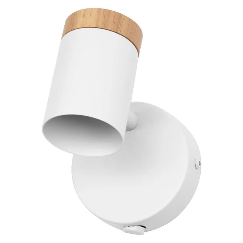 OSRAM LED Spot Stamp Lampada da parete 1xGU10 Bianco e legno