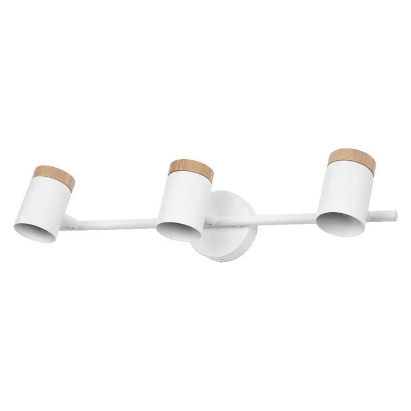 OSRAM LED Spot Stamp Lampada da soffitto 3xGU10 Bianco e legno