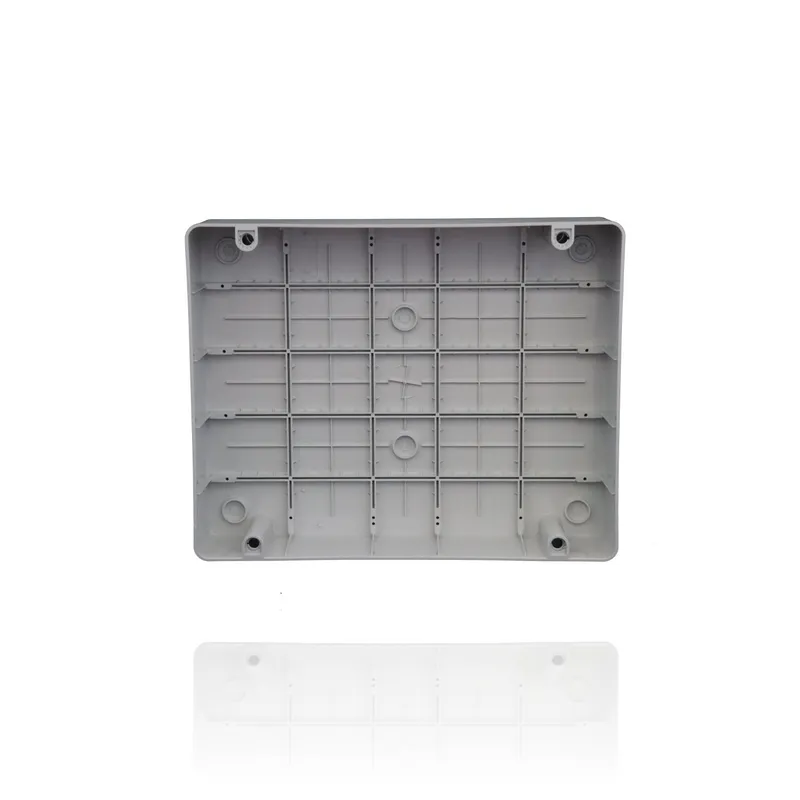GEWISS GW44210 - Scatola di derivazione con coperchio a vite - IP56 - dim. int. 380x300x120 - pareti lisce - Grigio